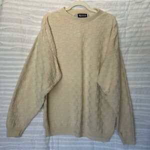 Men's Beige Crewneck Sweater